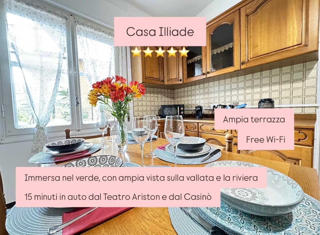 Sanremo Mare E Relax - Affittasi "Casa Illiade" Con Parcheggio Libero, Terrazza E Wi-Fi Exterior foto